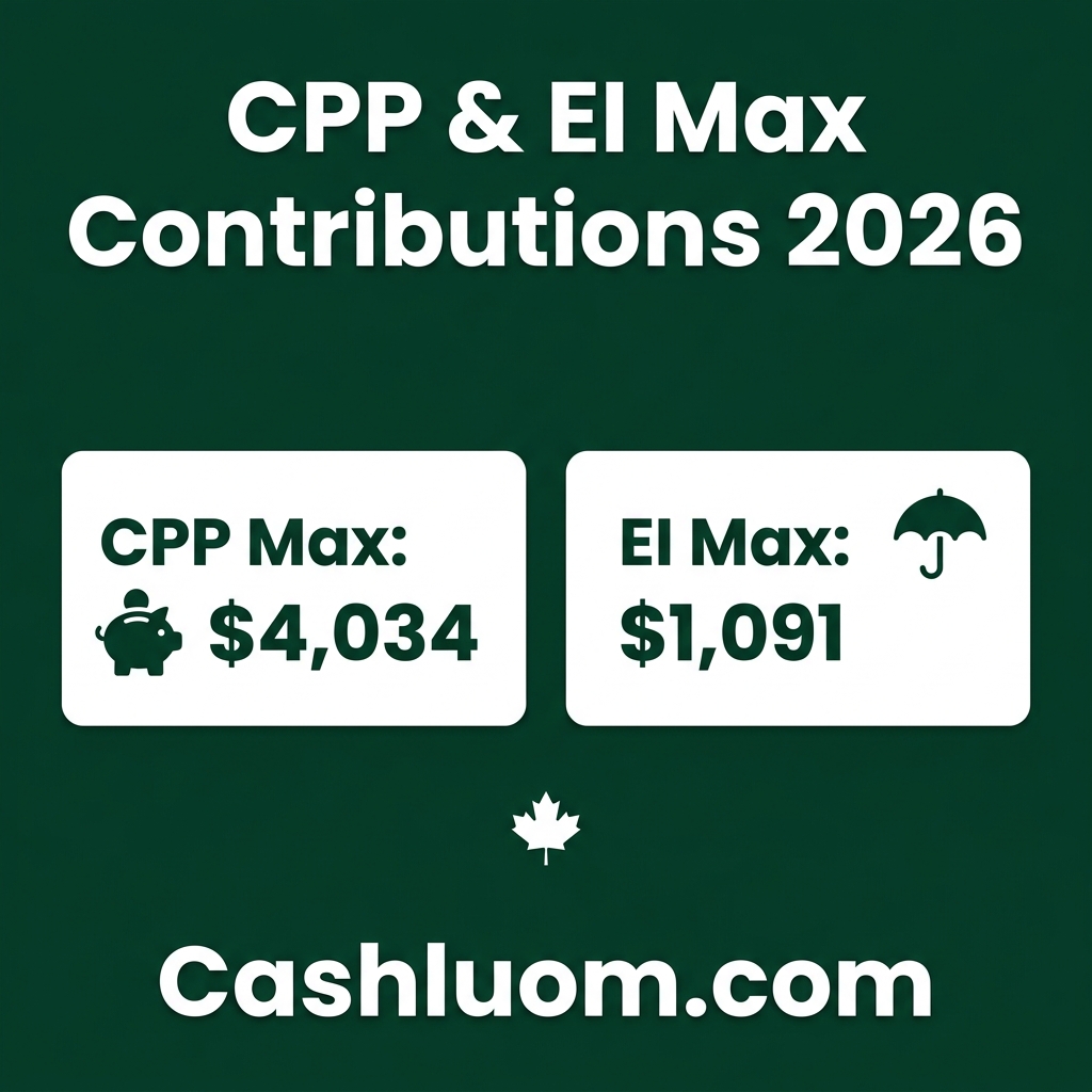 CPP & EI Rates 2026: How Much Will Be Deducted from Your Pay?
