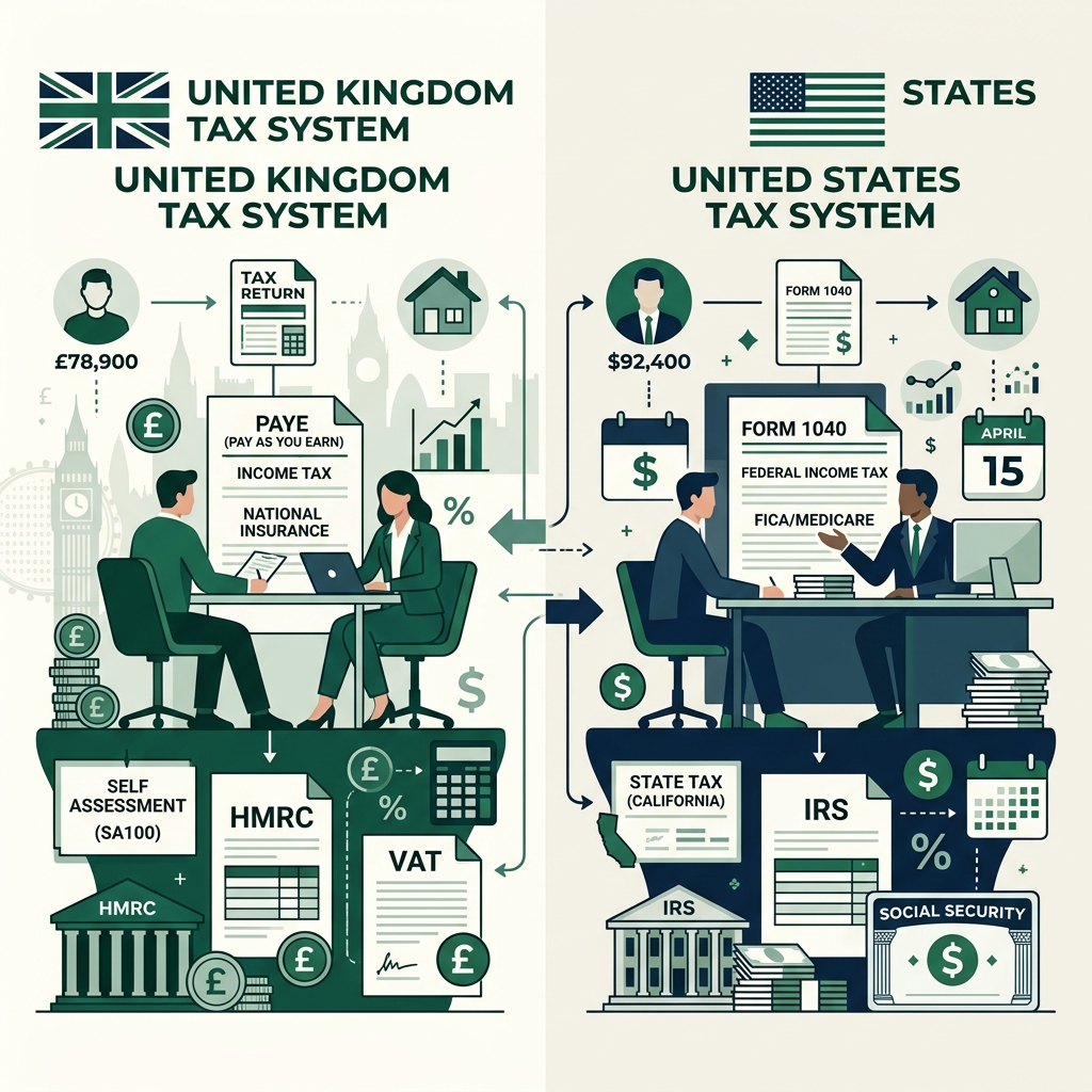 UK vs US Tax Systems: Key Differences Explained